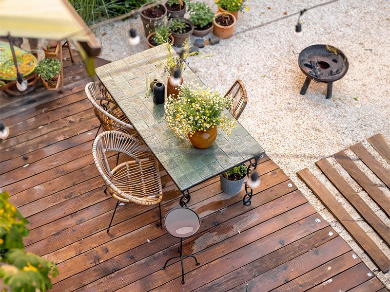 Terasa izpostavljena vremenskim vplivom